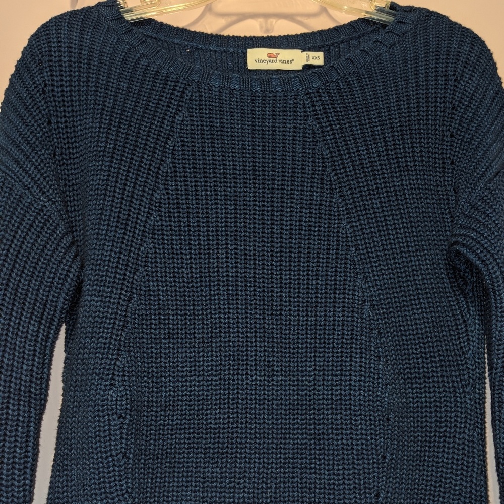VINEYARD VINES NAVY AOFT KNIT COMFY COZY SWEATER